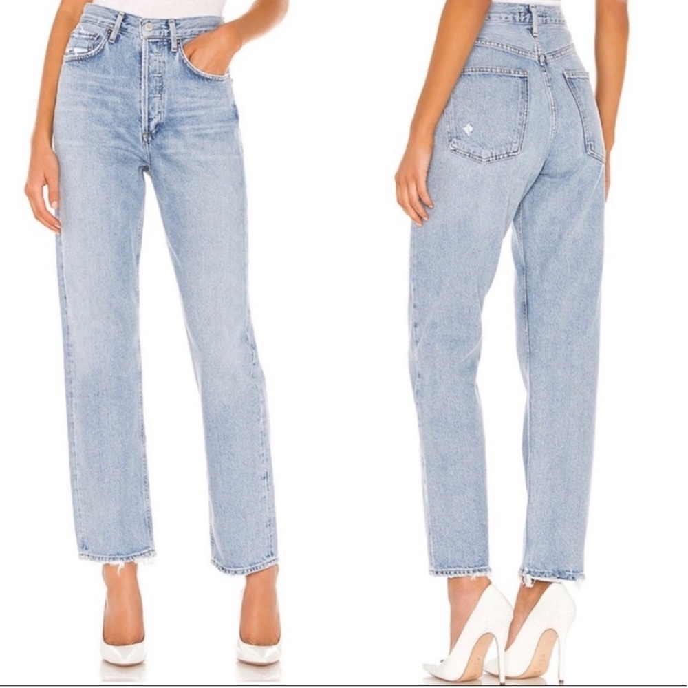 AGOLDE 90's Mid Rise Loose Fit Jeans In Snapshot Size 23 - Picture 1 of 7